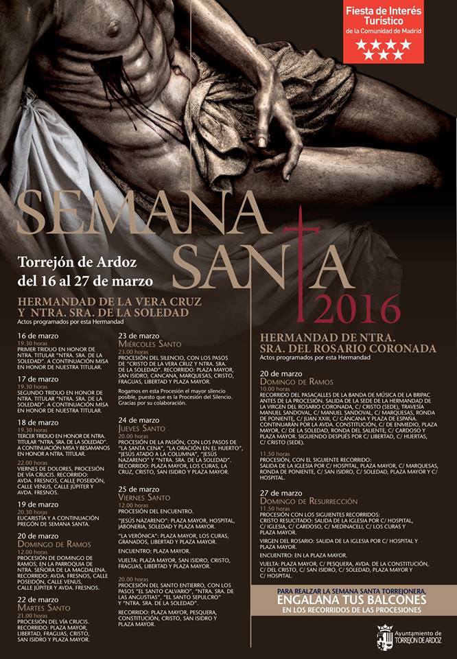 Semana Santa en Torrejón de Ardoz 2016 Torrejón de Ardoz
